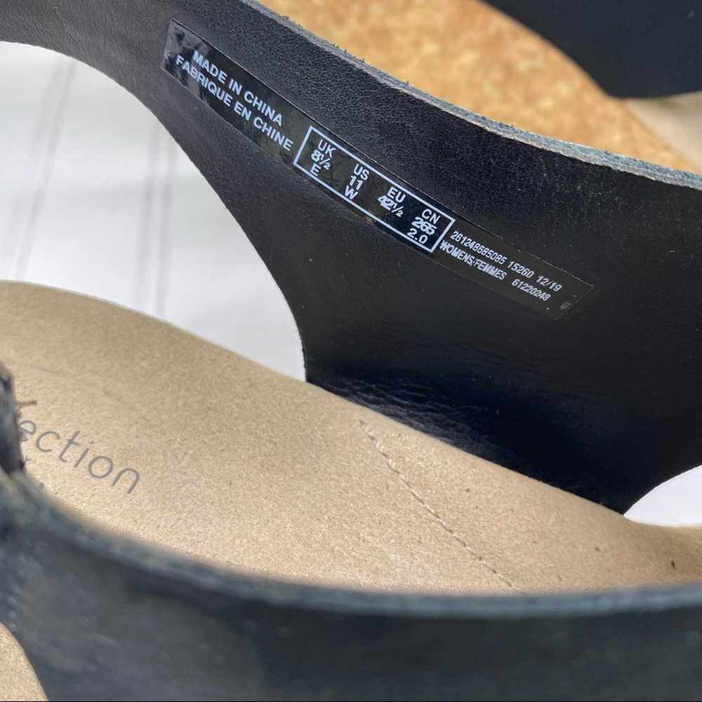 Clarks Collection Black Suede Platform Wedges - image 6